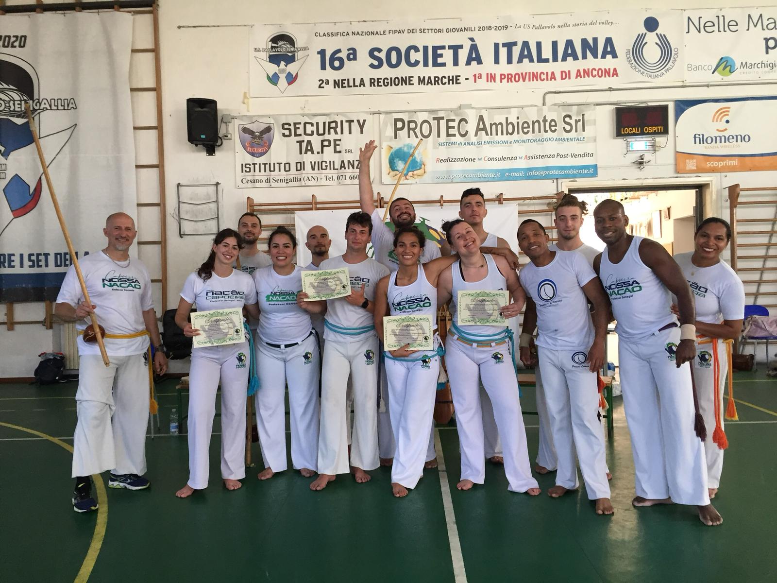 Batizado e troca de graduações – CNN Itália